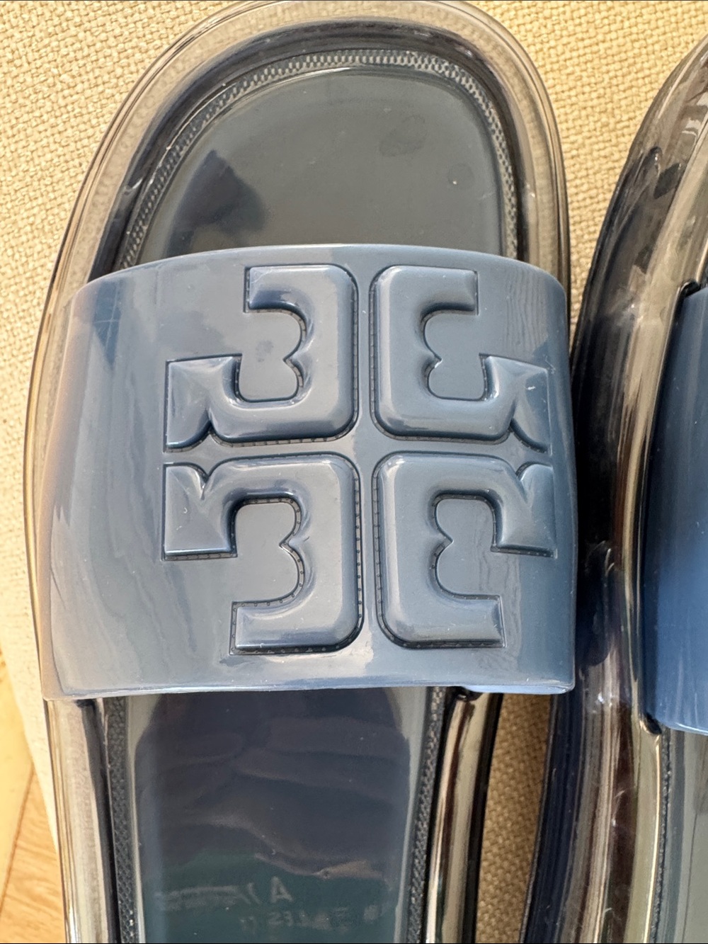 Tory Burch Deep Bubble Jelly Slide Sandals blue woman’s size 9 shoes waterproof - Picture 7 of 10